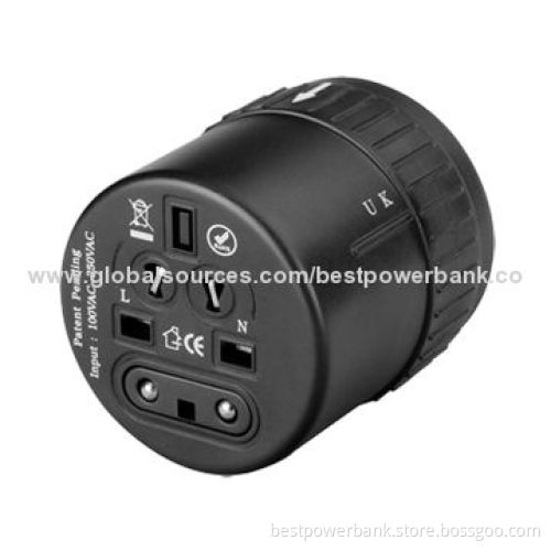 High-quality 4 USB Ports Changeable Plugs Wall Charger, 365 Days Warranty